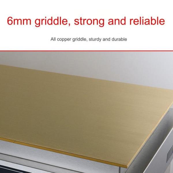 Deck 8mm All Copper Griddle Electric Waffle Maker with Easy Operation and Advantage