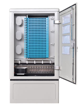 Outdoor Fiber Distribution Cabinet 288 Fiber IP65 SC FC ST 70-106Kpa For Cable