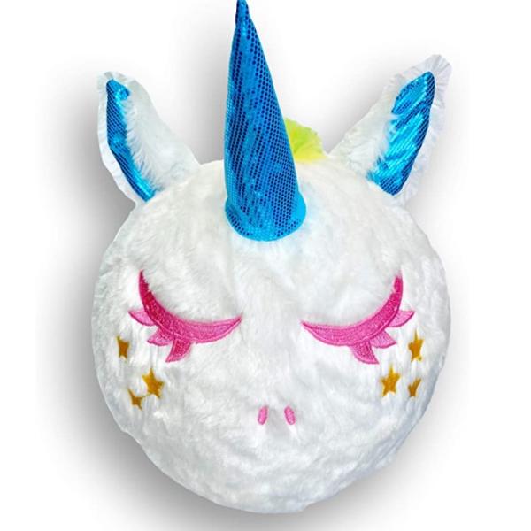 Унисексный пушистый мяч 9-дюймовый единорог Наполненное животное Принимается OEM ODM