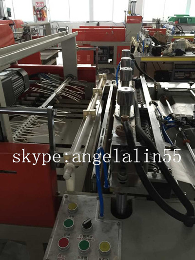 Hot Cutting LDPE T-shirt Bag Making Machine 230 - 250 pcs/min Full Automatic