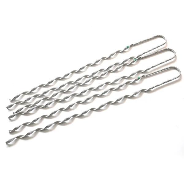 Сверхназемный стальной предварительно скрученный кабель с алюминиевым оптоволоконным якорем