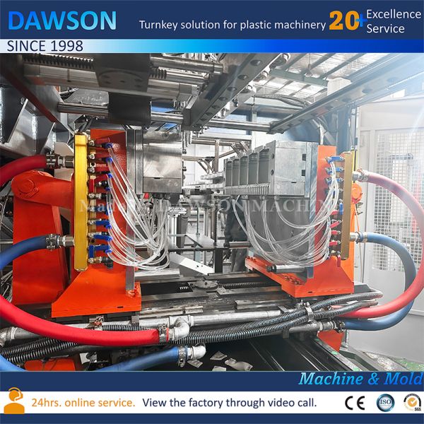 Single Station Five Die Head Extrusion Blow Molding Machine for Wide Mouth HDPE Canisters