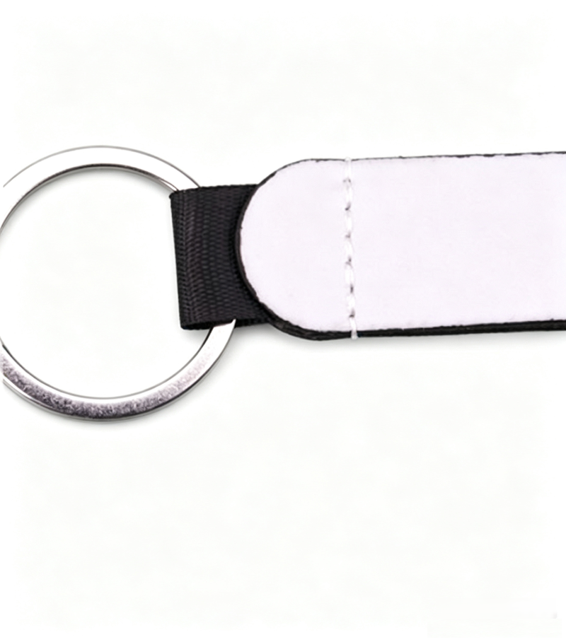 Custom DIY Pattern Leather Neoprene Key Lanyard Sublimation Wristlet Keychain Blanks