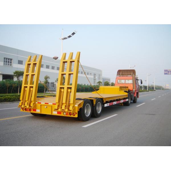 2 árboles 60 toneladas de bajo - acueste semi el camión de remolque, camión de remolque plano bajo