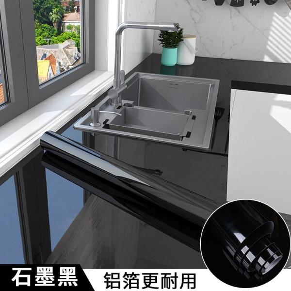 防熱機能と防水機能を持つ高光沢な自己粘着キッチン壁紙