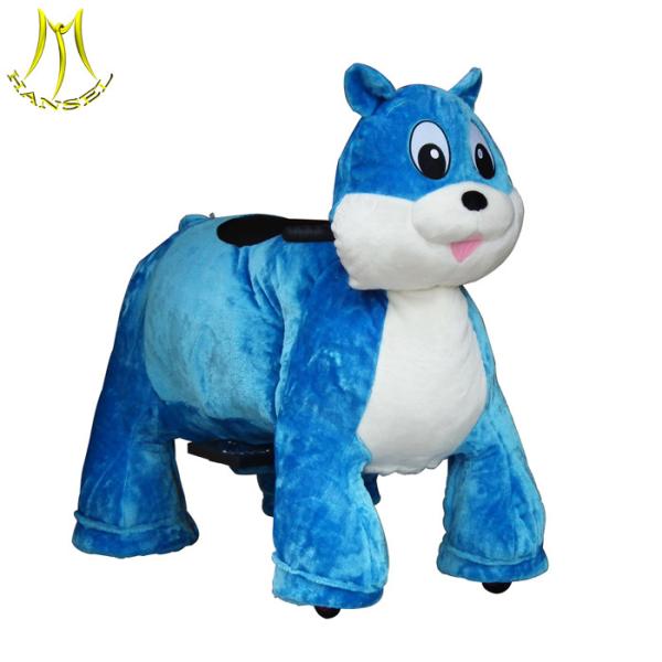 Hansel small amusement park animal ride and animal scooter children for sale with motorized animals music
