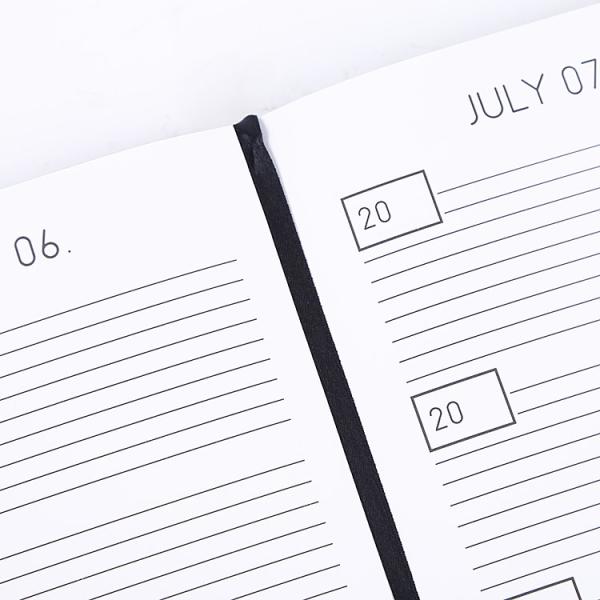 Карточная обложка на заказ Размер А5 Дата Еженедельный ежедневник Планировщик дневник Шитье Связывание