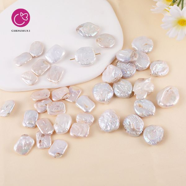 Natural Freshwater Rectangular Block Pentagram Baroque Pearl Loose Beads for Pearl Jewelry Making