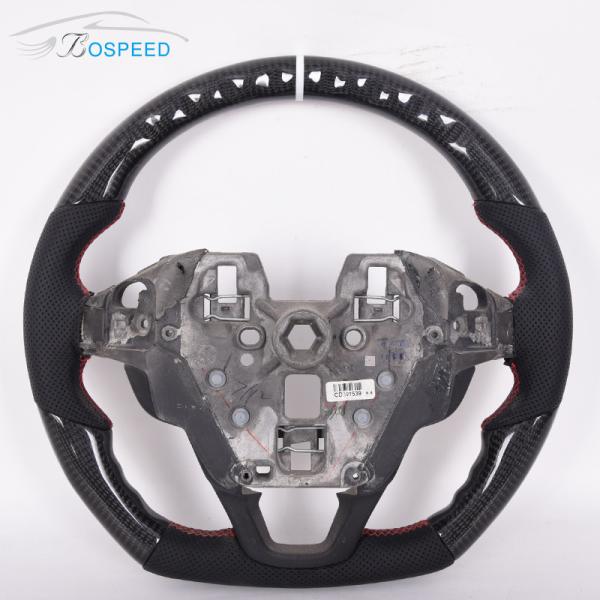 Ford Gloss Perforated Steering Wheel Carbon Fiber Alcantara Wheels