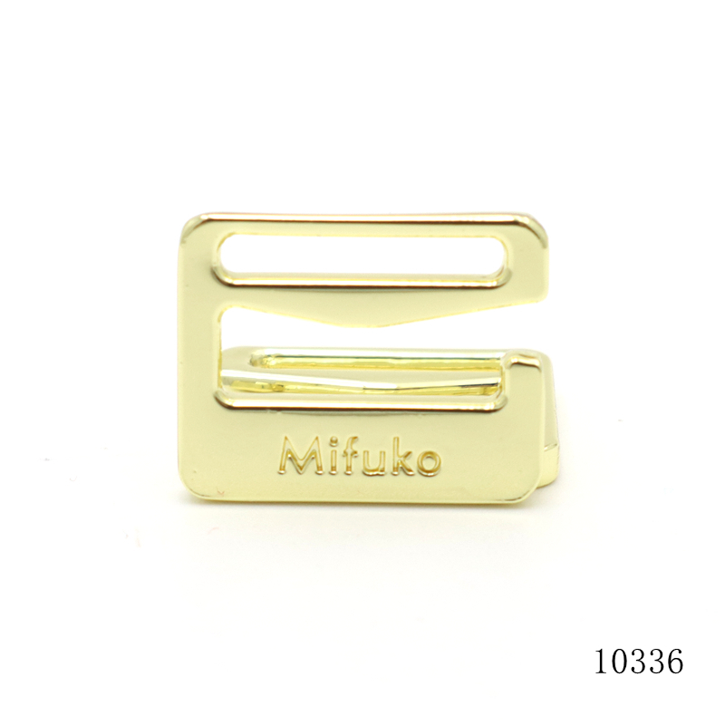 Quality Bikini Metal Connector E Buckle Custom Logo Engraved Adjust Buckle Accessories