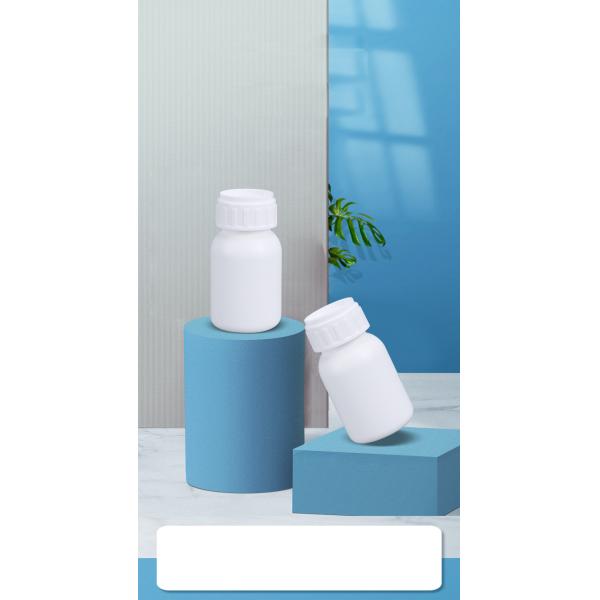 Botella redonda fluorada de HDPE portátil de 50 ml para la distribución de medicamentos agrícolas