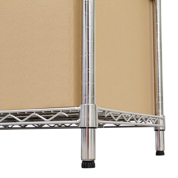 50kgs 1500mm 500MM 4 Tier Chrome Heavy Duty Metal Wire Shelving Unitfor Kitchen