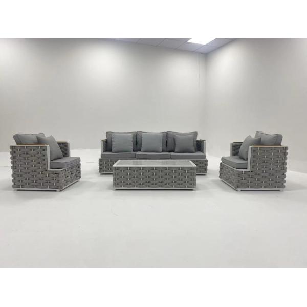 Mail Packing Outdoor Garden Furniture Set with Lounge Sofa and Rope Furniture