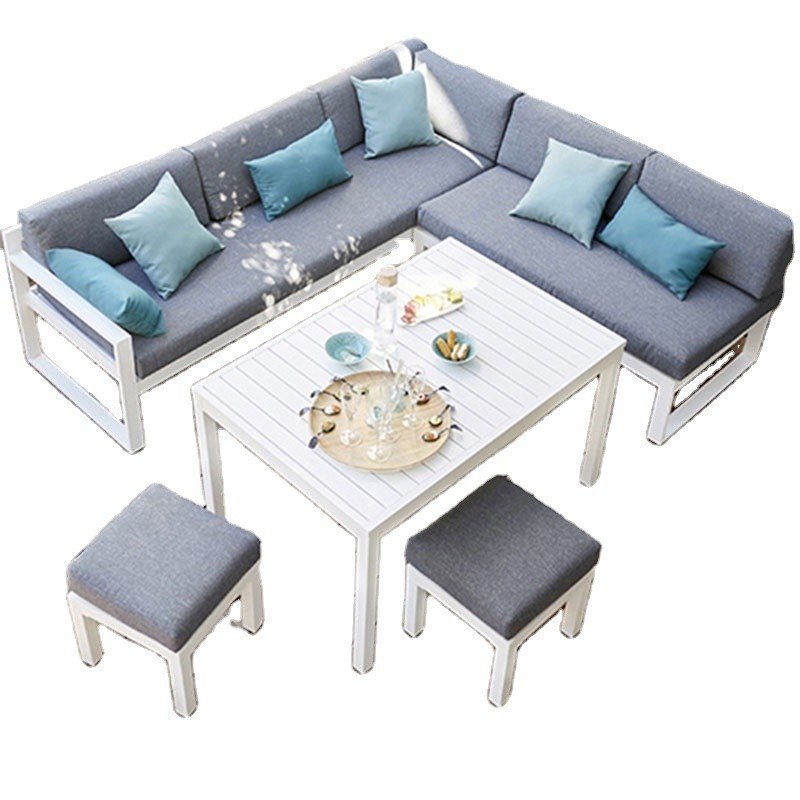 Swimming Pool Furniture Outdoor Modern Customized Garden Sofa Set Furniture L Shape