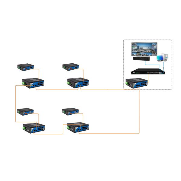 100km переключатель IEEE POE 48 вольт 802,3 Af/на с порте SFP