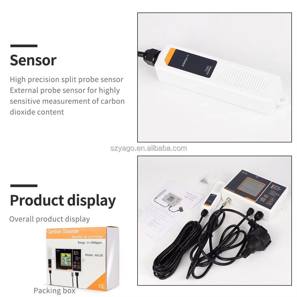 High Precision CO2 Controller AGc30 with Smart Ventilation for Greenhouse Control System