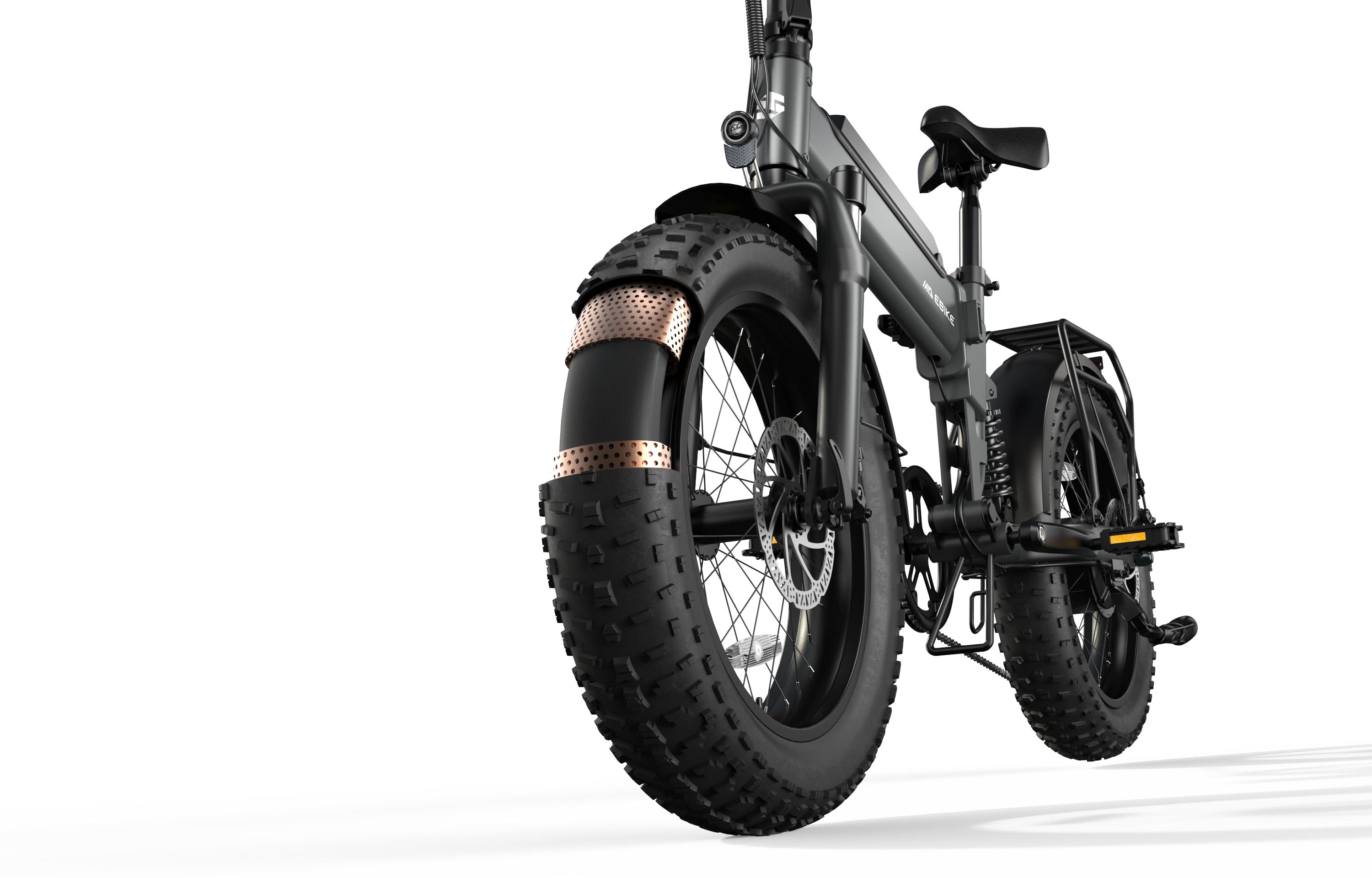 F00C 20''*4.0 750W Brushless Electric Bike Rear Hub Motor 36v Moped-style Fat Tire Integrated Battery Power Supply Lithium