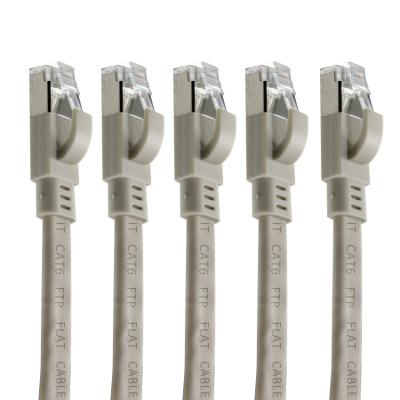 CAT6 Flat FTP Shielded Ethernet Cable with Snagless Boot