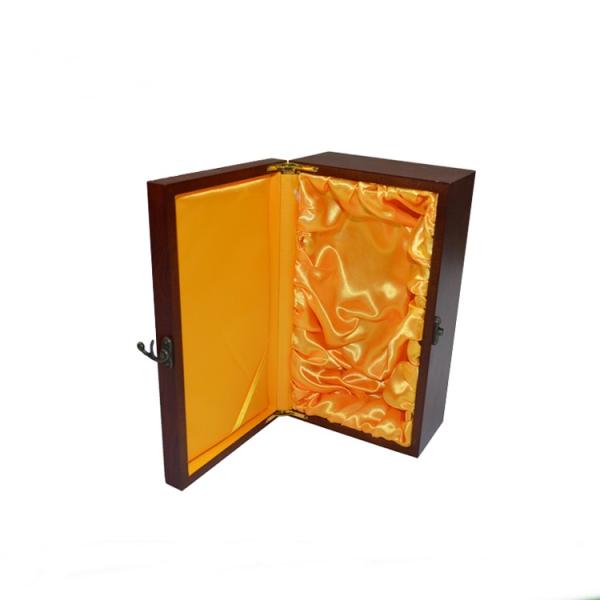 Customized Luxury Solid Wooden Wine Packaging 9mm Thickness 34.5x17x9cm