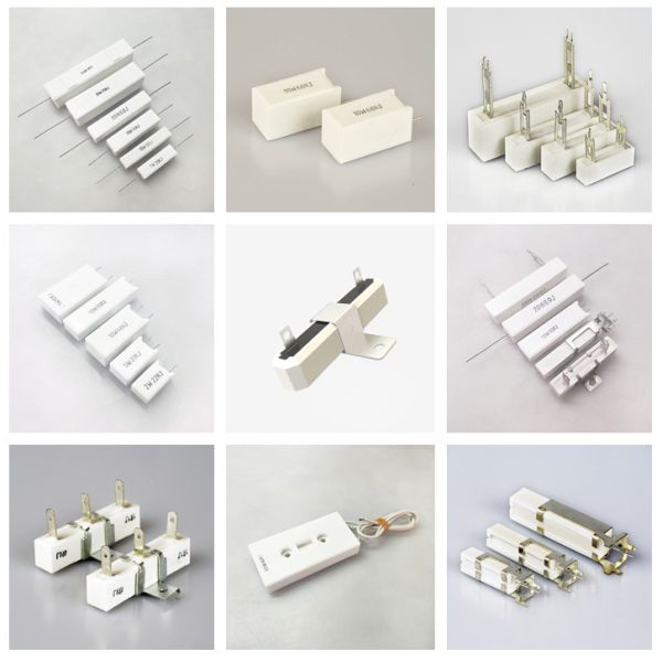 Résistance ciment RX27 SPS, résistance cimentée 0R à 150kR Ohm, 2W 5W 7W 10W 15W 20W avec support de montage