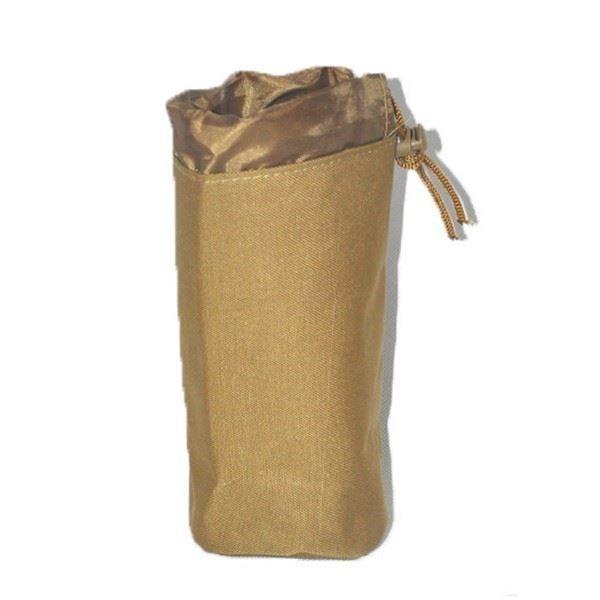 Sports Water Bottles Pouch Bag, Tactical Drawstring Molle Water Bottle Holder Portable Travel Tactical Hydration