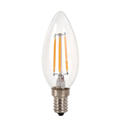 C35 ampoules de filament de la bougie LED Edison E12/E14 Dimmable 110V/220V