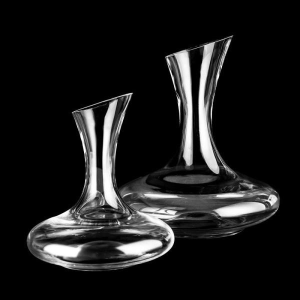 Vente en gros d'aérateur de décanteur de vin en cristal sans plomb, fabriqué à la main.