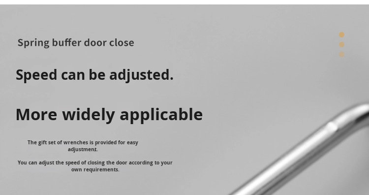 Silent Spring Automatic Door Closer Aluminum Alloy Wood Simple Design 180 Opening 50kg Capacity Household Hotel Use Normally