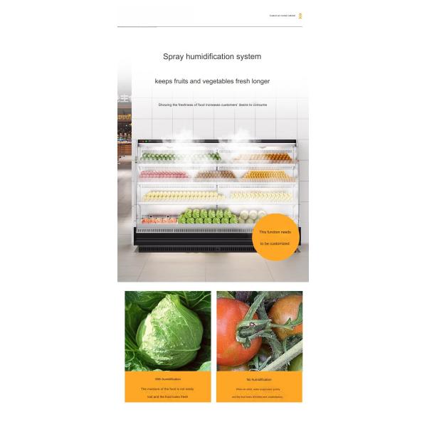 All Copper Tube Refrigeration Material Display Cabinet for Retail Showcase in Bakery