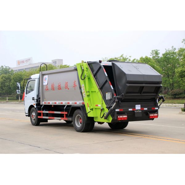 8cbm Rear Loader Compressed Compactor Garbage Truck Dongfeng Garbage Compactor Collection Truck
