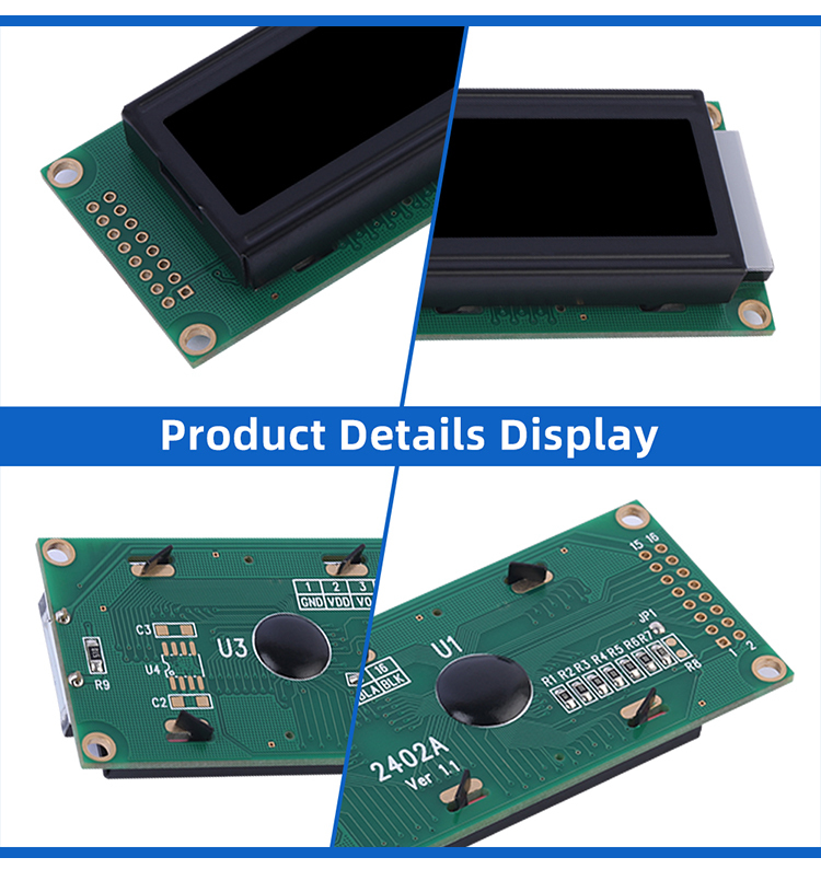 Russian BTN Black Film 2402A LCD Screen Module Multilingual Module ST7066U LCM Module Module
