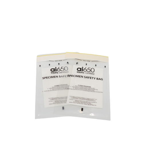 Bolso del espécimen de la muestra del laboratorio del LDPE con el Biohazard Logo Printing