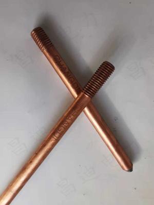 Terra folheada de cobre feita sob encomenda Rod Material For Earth System 13 x 1400mm
