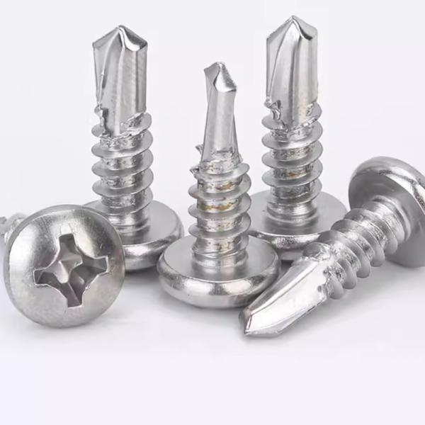 B8M B8 B7 18-8 Stainless Steel Phillips Pan Cylindrical head Drilling Screws DIN7504