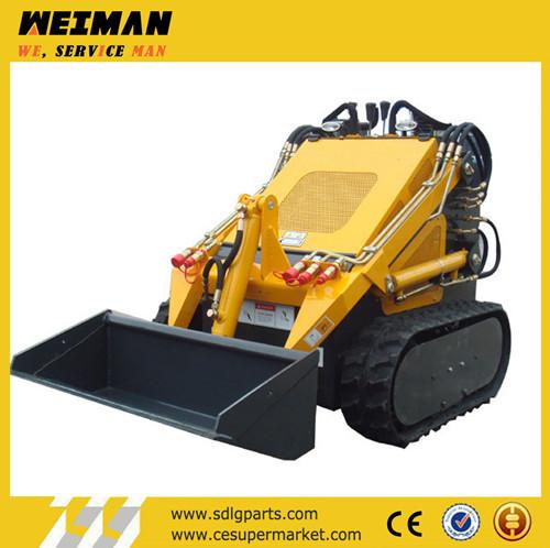 Mini rubber tracked skid steer loader