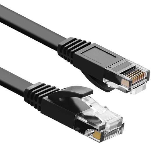 Corde de correction PLATE de Zion Communication CAT6 UTP RJ45 Lan Cable Plug Connector pour Mac, ordinateur, PC, routeur, modem