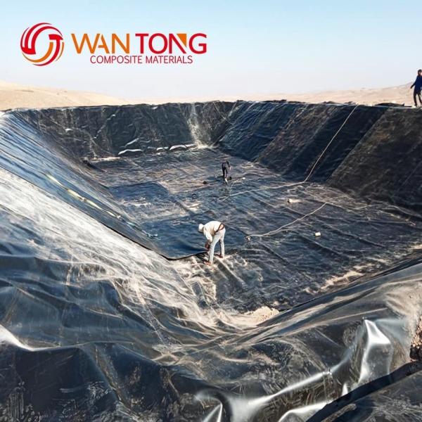 Supply 0.75mm HDPE/PVC Geomembrane for Fish Farm Pond Liner Standard GB/ASTM GRI-GM13