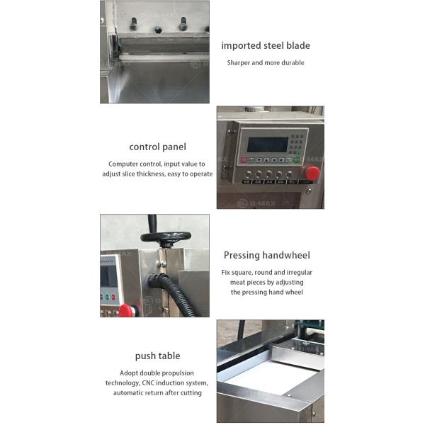 Customized Voltage Meat Cutter Machine for Frozen Beef Bacon and Steak Rolls
