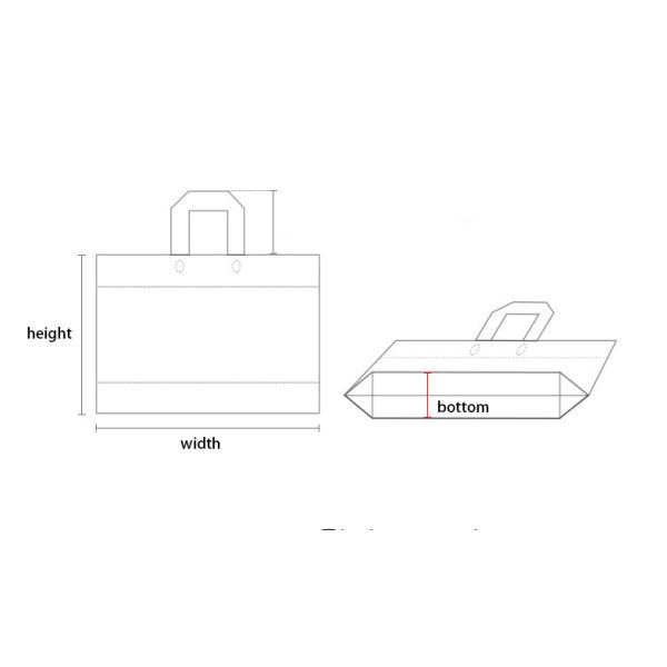 Тенденционные продукты Customized Logo Print PE Пластиковая сумка с логотипом
