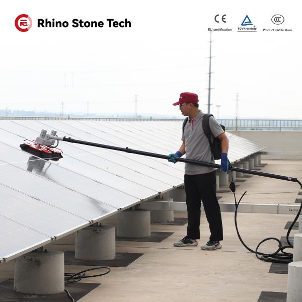 Mobile Solar Water Heater Panel Cleaning High Speed Wiper For Solar Module Cleaning DC24V