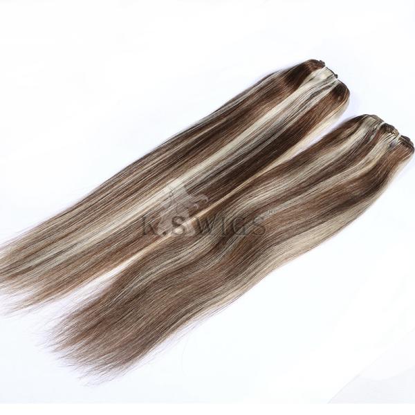8 Piece Clip-on Hair ,100% Human Hair Clip on Hair Extensions