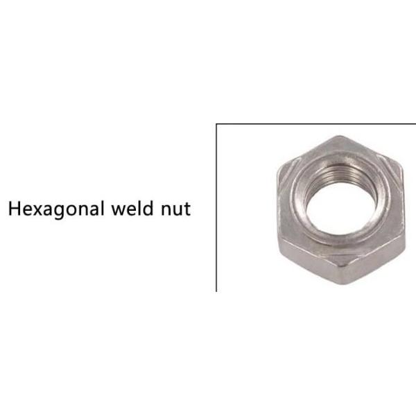 Stainless Steel Square Weld Nut DIN928 Bolt M6x30 Size For Machinery Industry