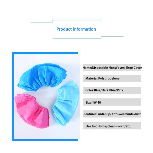 Disposable Shoe Covers Anti Slip Dustproof Overshoes Wear-Resistant Thicker Shoe Covers for Home Factory Protective