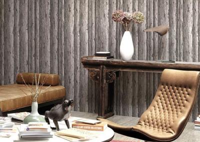 Eco - Friendly Natural Style Durable Washable Vinyl Wallpaper With Old Tree Pattern