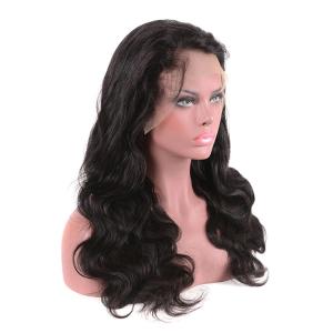 Body Wave 100% Peruvian Human Hair Full Lace Wigs With Baby Hair 150 Density