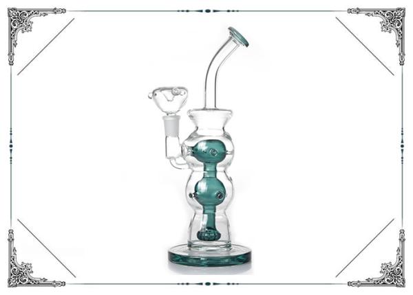 No Logo Smoking Glass Water Tube 10 Inches Showerhead Perc Glass Bongs