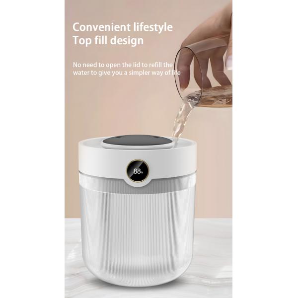 Display de humedad de gran capacidad 2L Dual Spray USB Humidificador doméstico silencioso