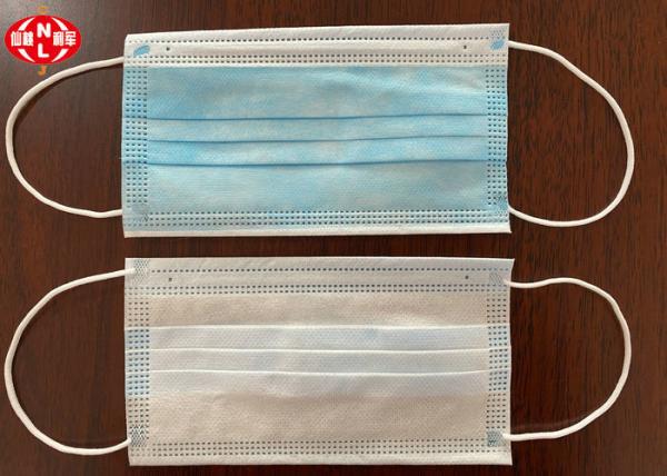 Non Woven Pp 3 Ply Disposable Earloop Face Mask High Filteration