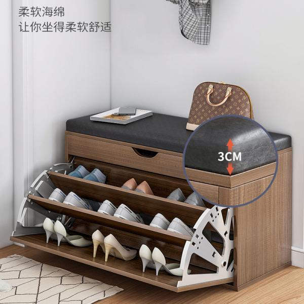 Customized Wooden Shoe Organizer for Retail Shop Standing Storage and Display