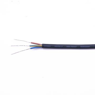 OEM ODM Black Rubber Flex Cable 0.75mm2 VDE CCC ROHS certification
